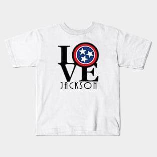 LOVE Jackson Tennessee Kids T-Shirt